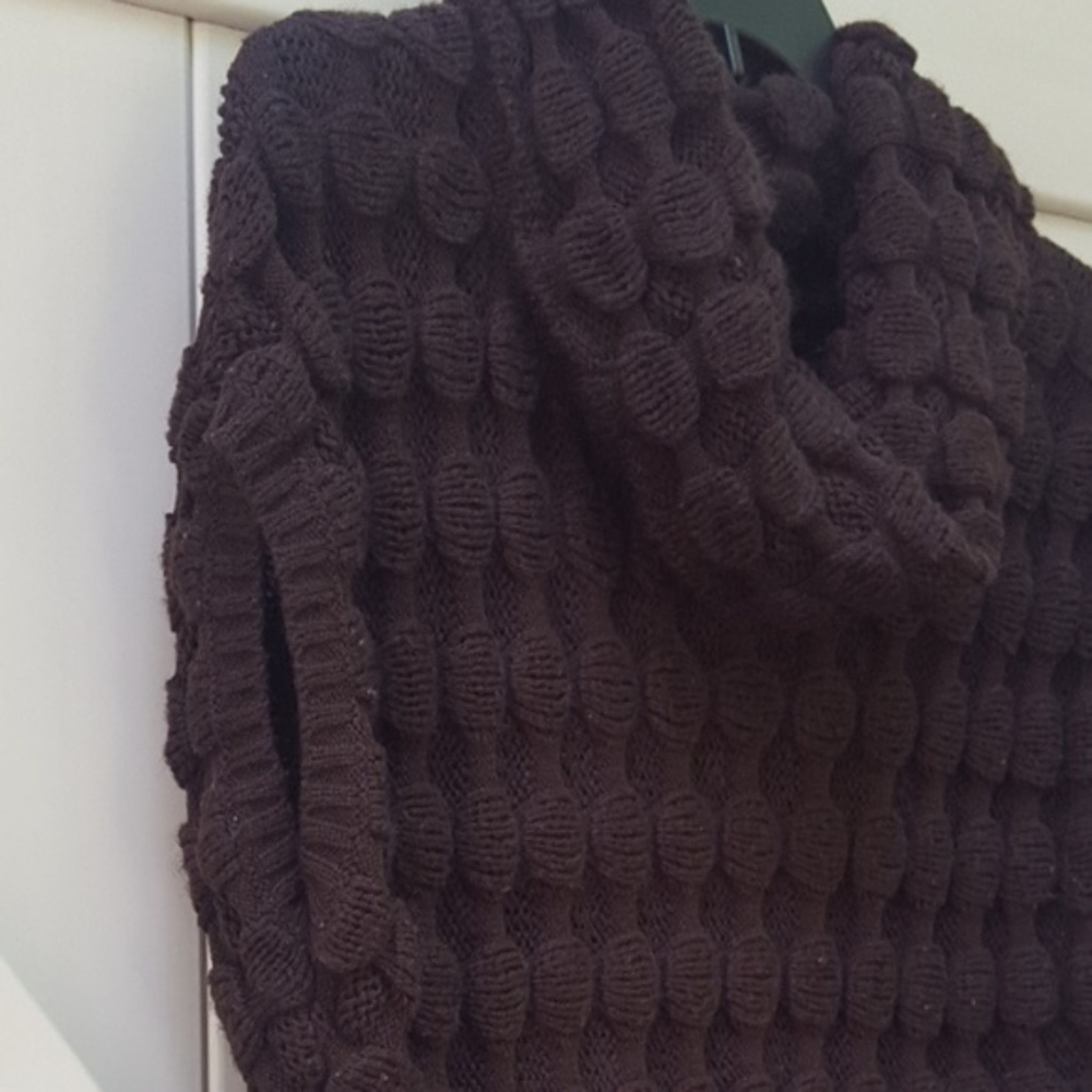 Brown Cowl Neck Sweater - Picture 5 of 7